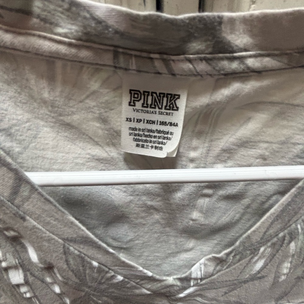 PINK Victoria's Secret Gray Short Sleeve Tee